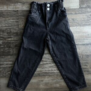 Zara Kids Charcoal Jeans with Button Detail